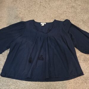 Calypso St. Barth Dark Navy Blouse